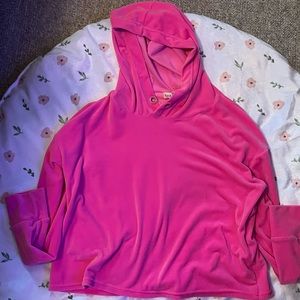 Eye candy pink velvet sweater medium